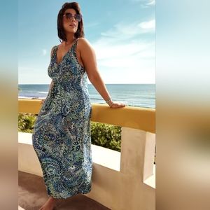 Paisley lightweight maxi dress